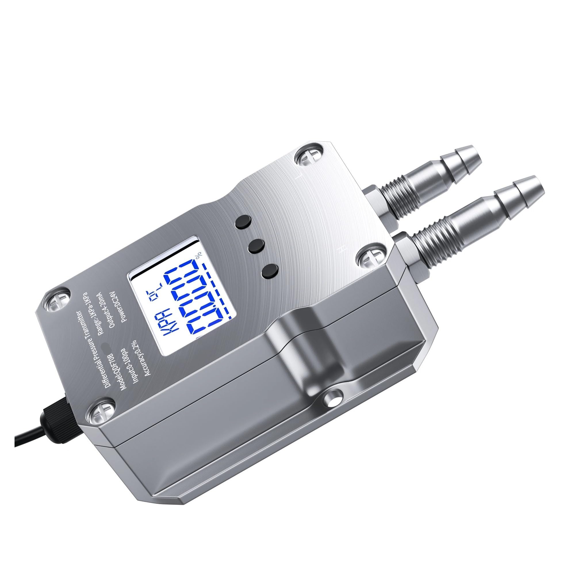Trasmettitore di pressione differenziale Trasmettitore sensore di pressione differenziale 4-20mA 0-10V 0-5V RS485 Misuratore di pressione differenziale 0-10Kpa 0-5Kpa 0-100pa 0-50pa(0-5V,0-1Kpa)