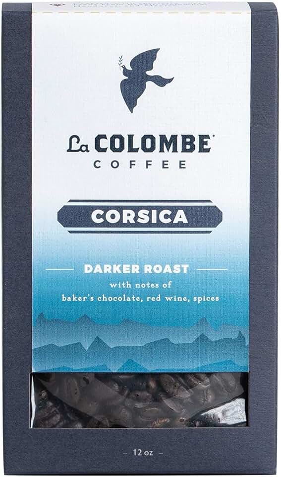 La Colombe Corsica Dark Roast Whole Bean Coffee - 12 Ounce, 1 Pack - Notes of Baker's Chocolate, Red Wine &amp; Spices - Full-Bodied, Chocolatey, Roasty Coffee Beans