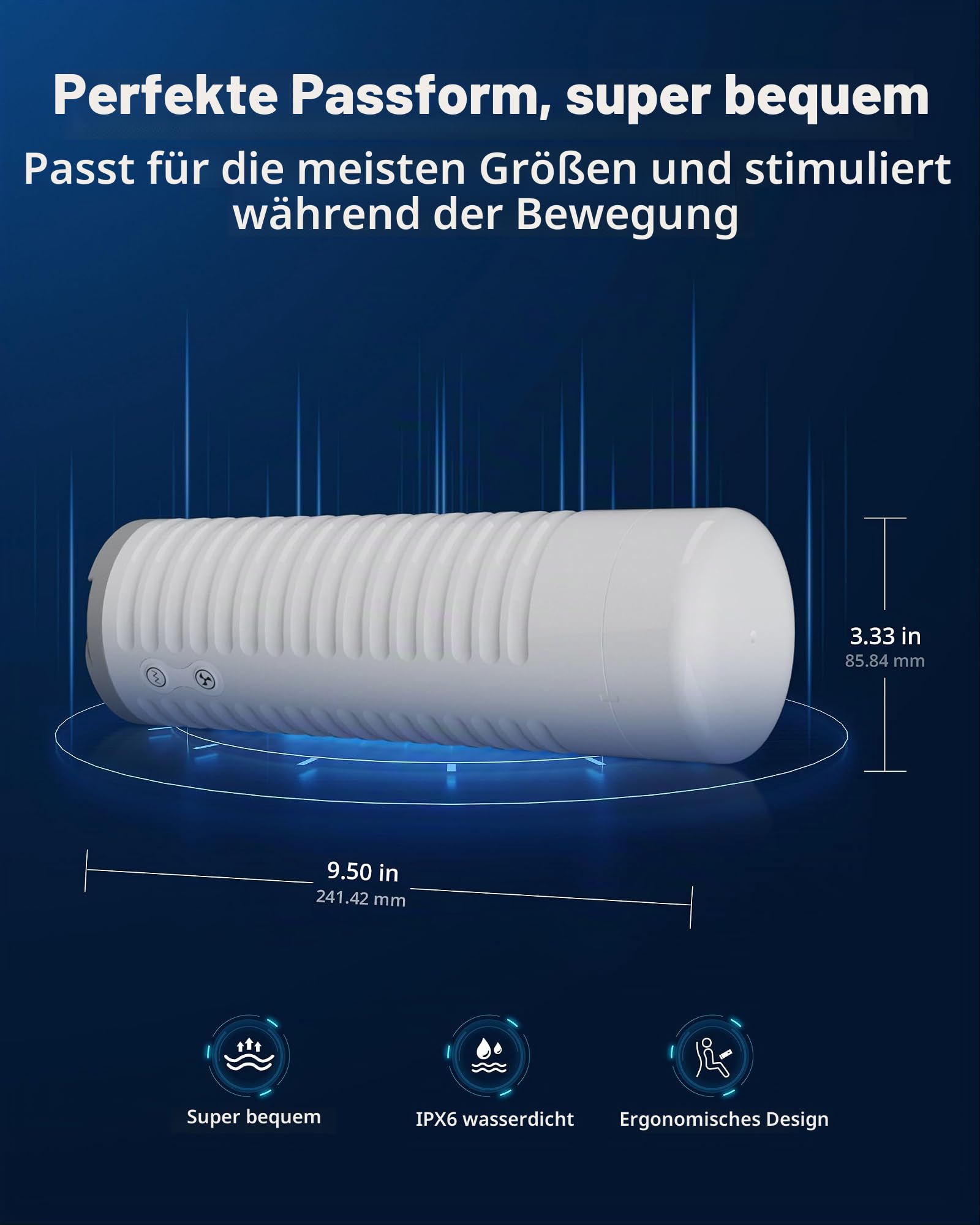 LOVENSE Max 2 Automatischer Masturbator für Männer mit 360-Grad-Kontraktion + LOVENSE Taschenhülsen, Elektrischer Masturbator-Cup, Stroker-Zubehör, 3D-Naturfarbe