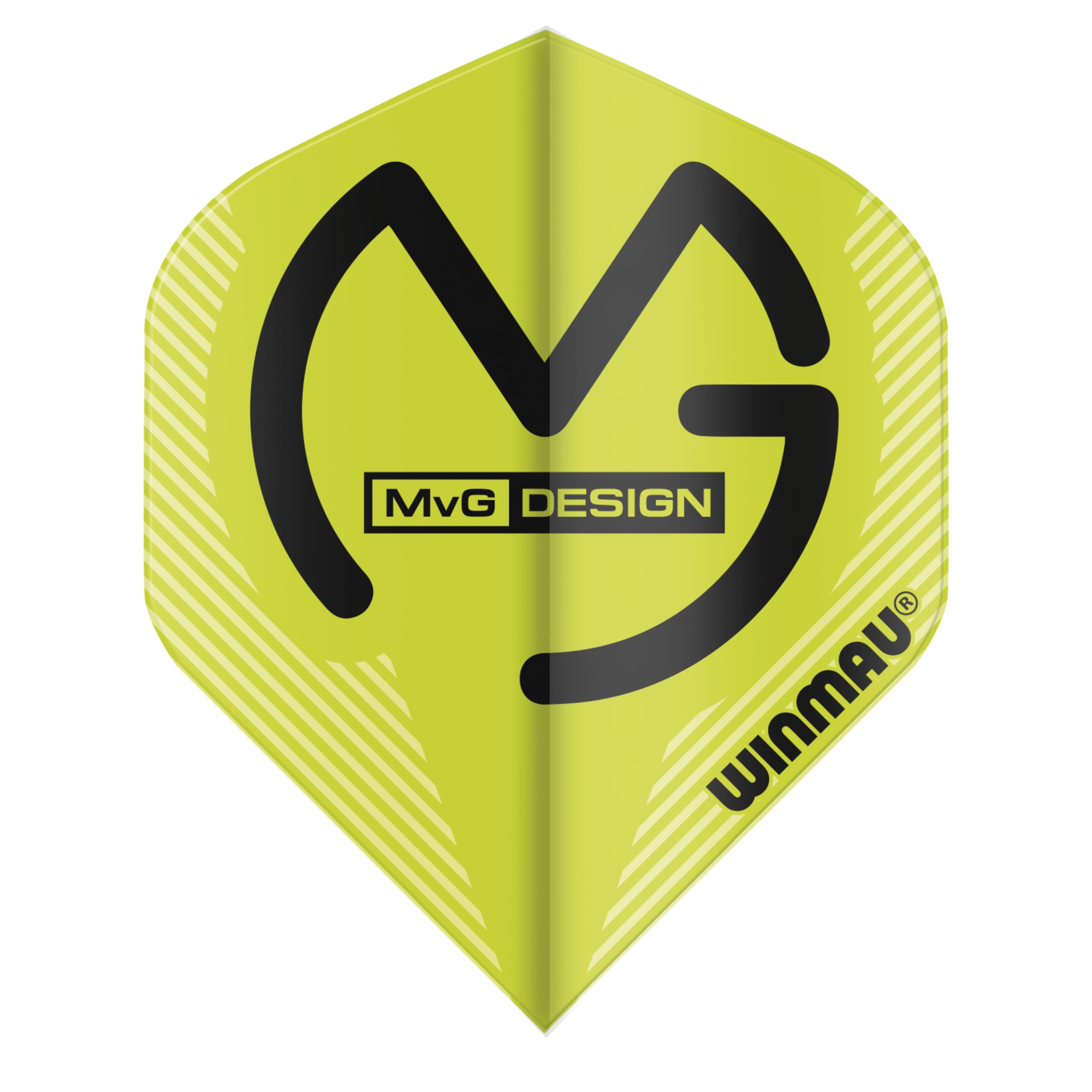 WINMAU MvG Michael Van Gerwen Mega Standard Green Dart Flights - 10 sets per pack (30 dart flights in total) - Image 3