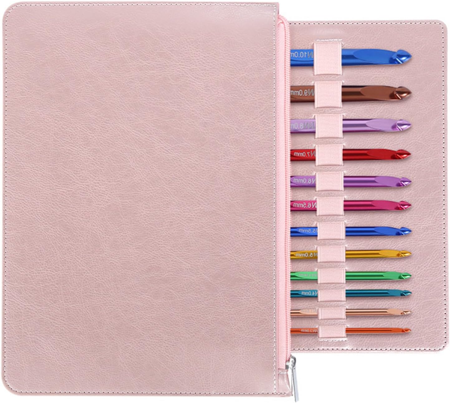 12Pcs Interchangeable Crochet Hook with Cable 3.0mm-10mm Tunisian Tunisian Afghan Knitting Needle Interchangeable Hook