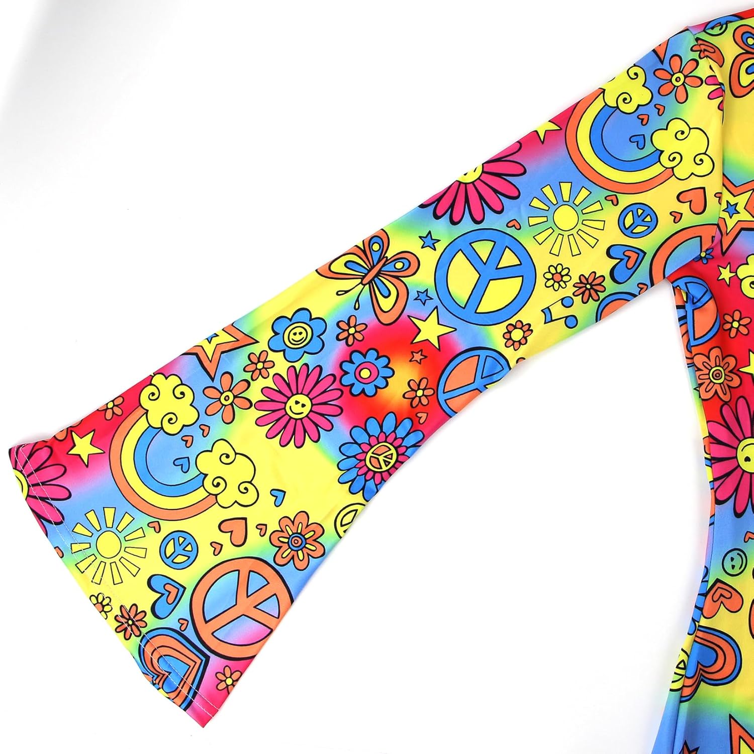 bopika 60s 70s Hippie Disco Dress Costume Women's Retro Disco Outfit Women Halloween Floral Dresses - Image 3