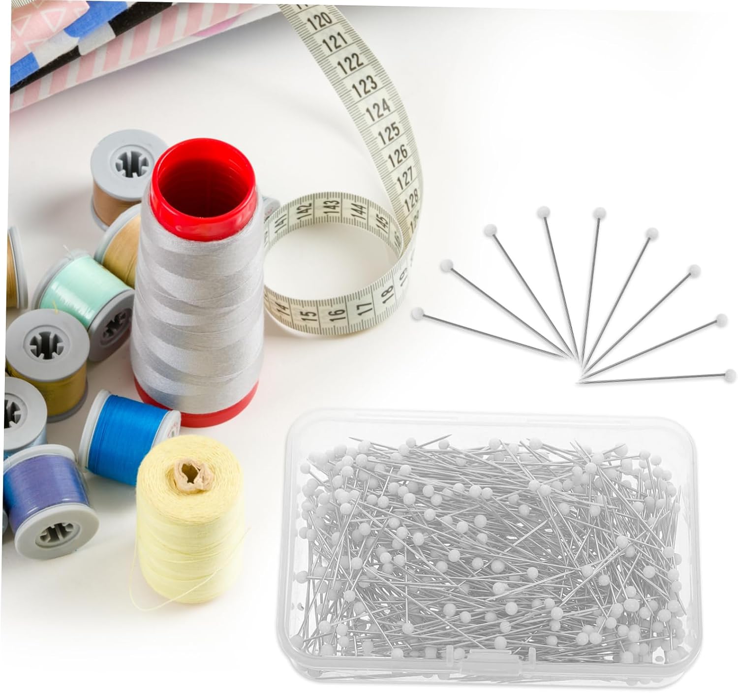 DOITOOL 500pcs Sharp Quilting Pins for Dressmaking Embroidery and Crafting Projects Elegant and Versatile Fabric Positioning Tools