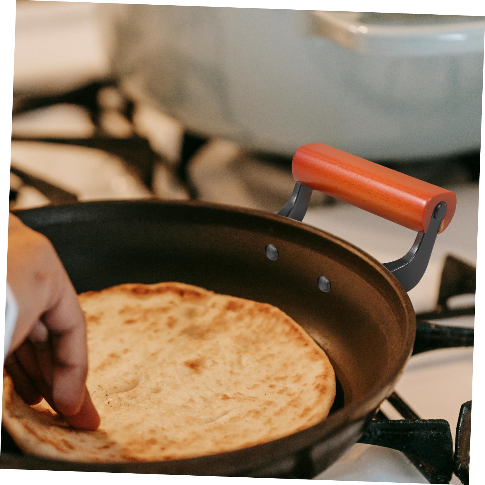Ciieeo 4 Sätze Topfohren Pfannengriff Topfgriff Topf Ersatzteil Seitengriff Küchengerät Ersatzgriffe Für Topf Kesselgriffgriff Dampftopfteil Griff Der Dampfpfanne Hölzern 2 Stück * 4