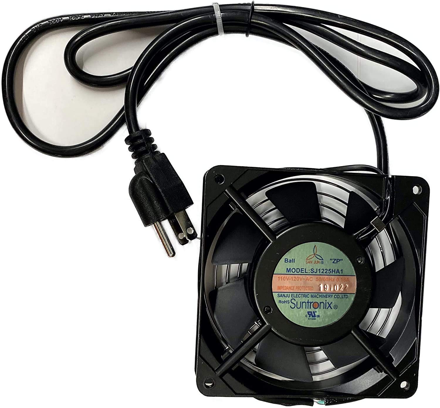 KENUCO Quiet Muffin Fan, 115V 120V AC 120mm x 25mm Low Speed, for DIY Cooling Ventilation Exhaust Pr
