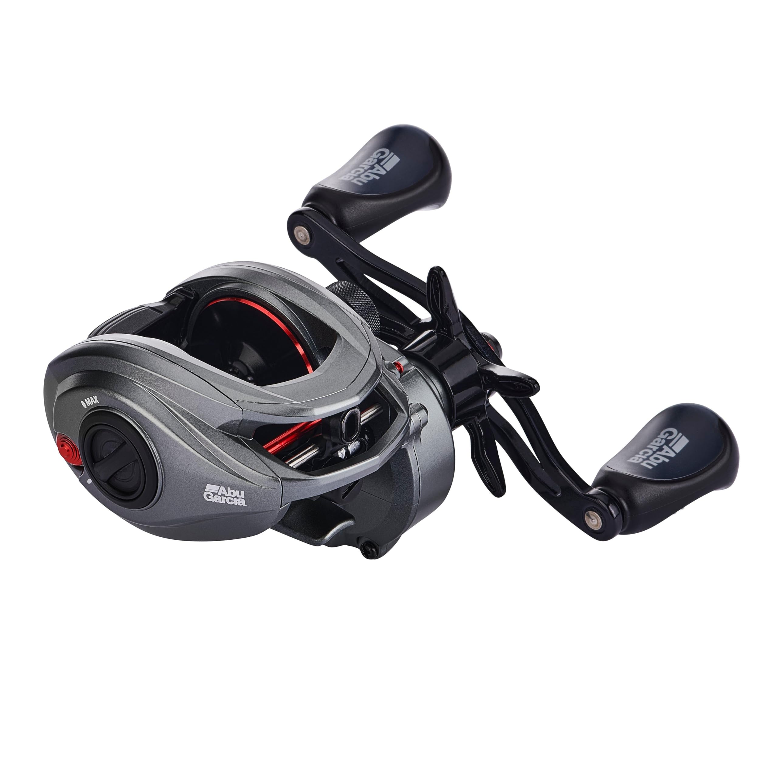 Abu Garcia MAX Low Profile Rolle – Baitcasterrolle zum Raubfischangeln – Hecht, Barsch, Zander