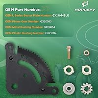 Vista 3 de HQPASFY Kit de reconstrucción de engranajes de piñón para sector de dirección compatible con tractores de césped John Deere Serie D Reemplaza#