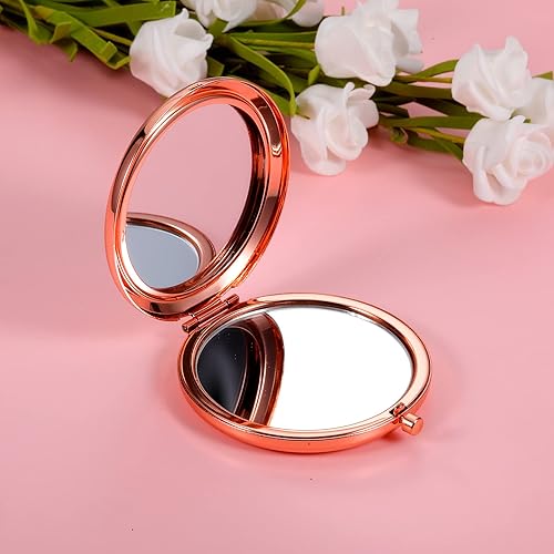 Miniatura 6 de XPENMULBOJA Regalos de Navidad para mujer, espejo de maquillaje para cumpleaños, Navidad, espejo compacto, regalos para niña, hija, mamá, amigas,