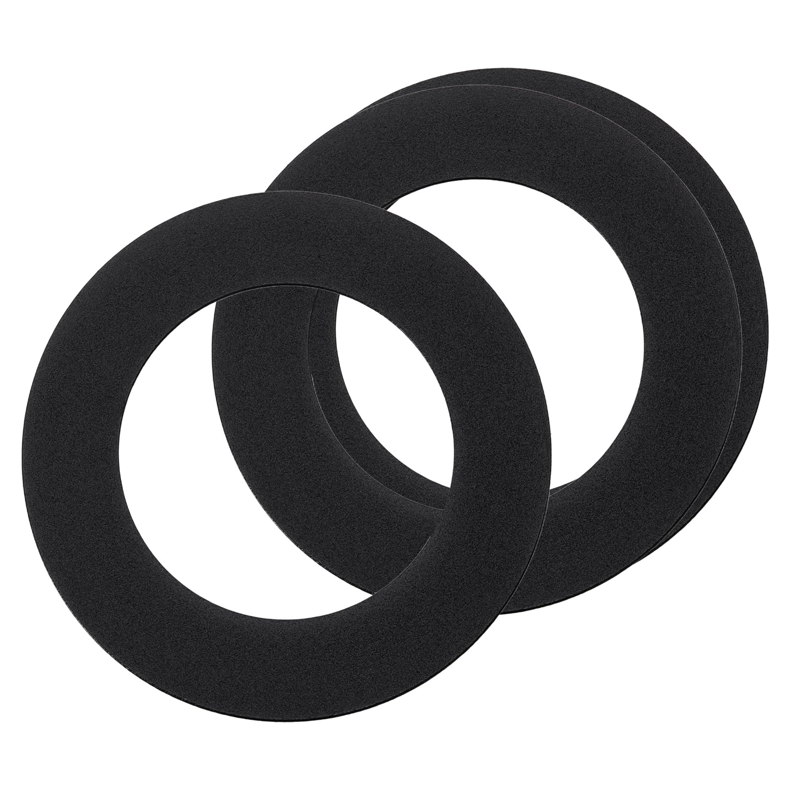 sourcing map Goof Rings for 3" Recessed Light 3"ID 4.7"OD Matte Black 3Pcs