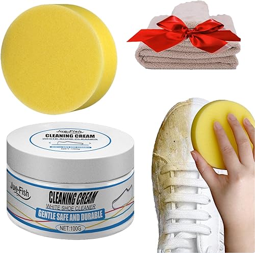 Jue Fish - Crema de limpieza multiusos, crema de limpieza multifuncional y eliminación de manchas, crema de limpieza multiusos, crema de limpieza