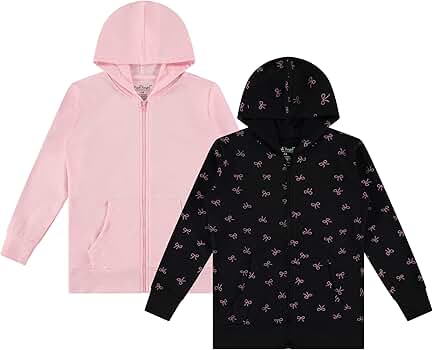 Amazon.com: Pink Angel Girls 2-Pack Full Zip Hoodies – Cotton