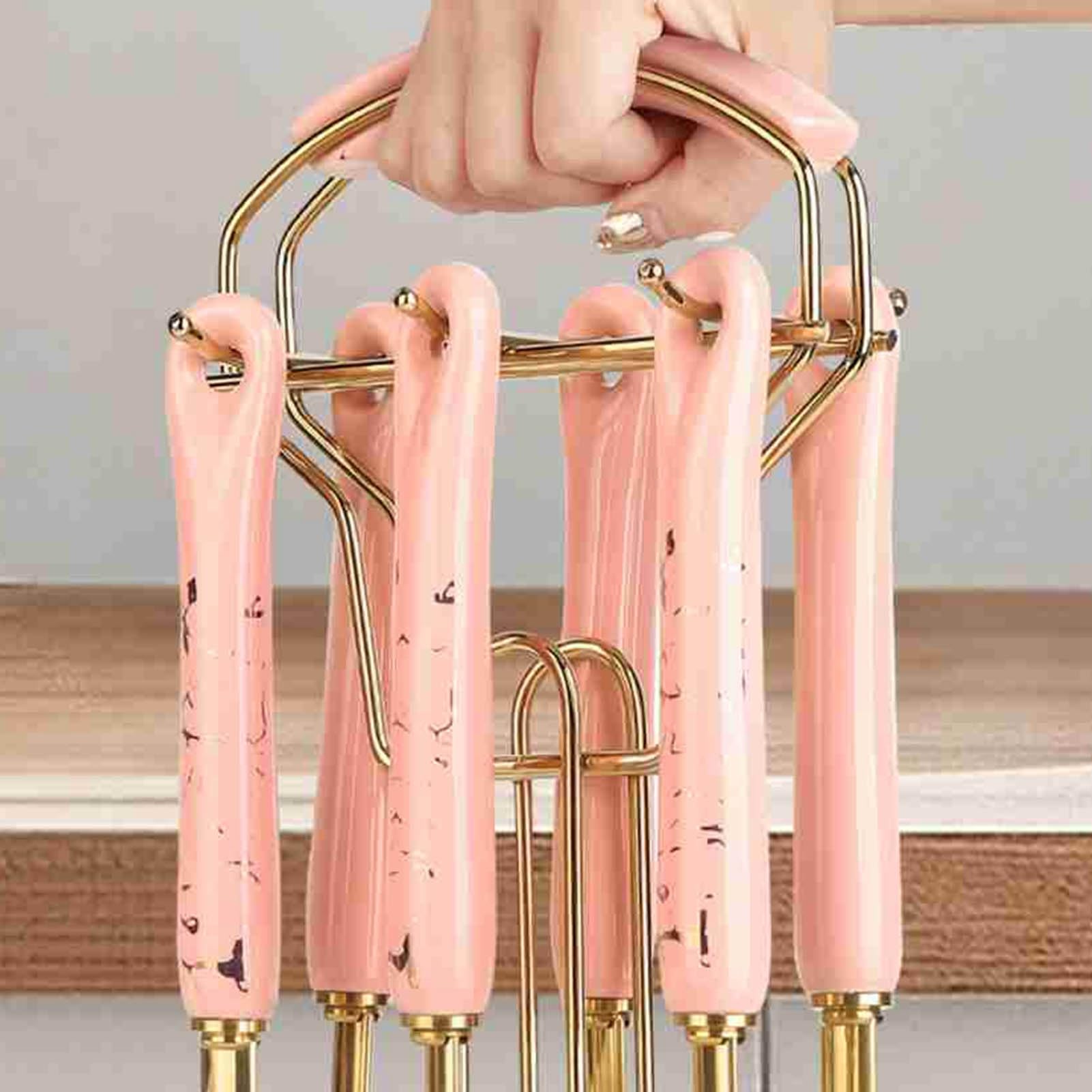 Luocute Set di Utensili da cocina da 7 Pezzi, Utensili da cocina in Acciaio Inossidabile con Manico in Ceramica con Design Lucidato a Specchio, per Uso Domestico Elegante Collisione di