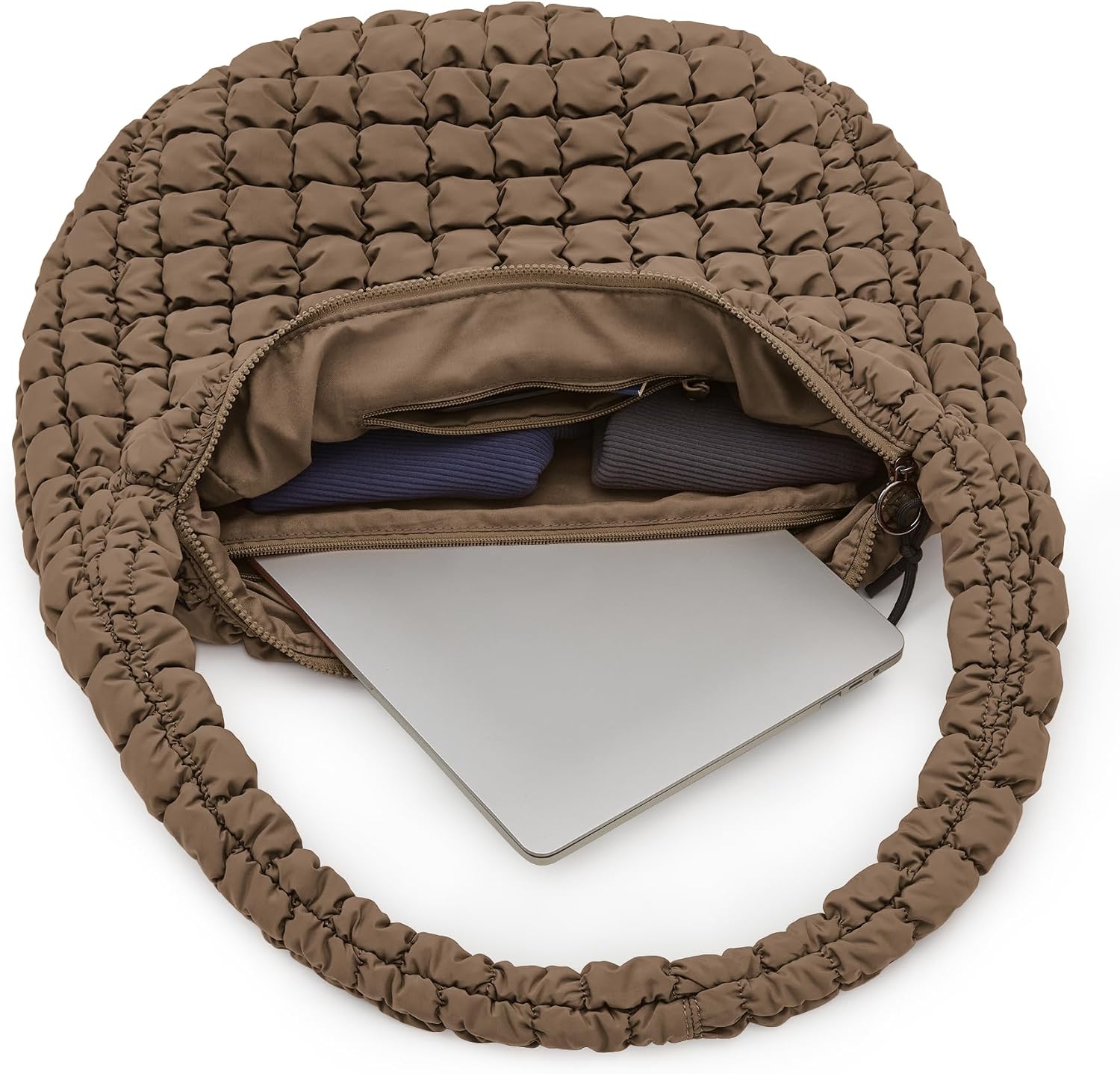 ODODOS Quilted Carryall Tote Bag for Women Crossbody Hobo Lightweight Padding Shoulder Bag