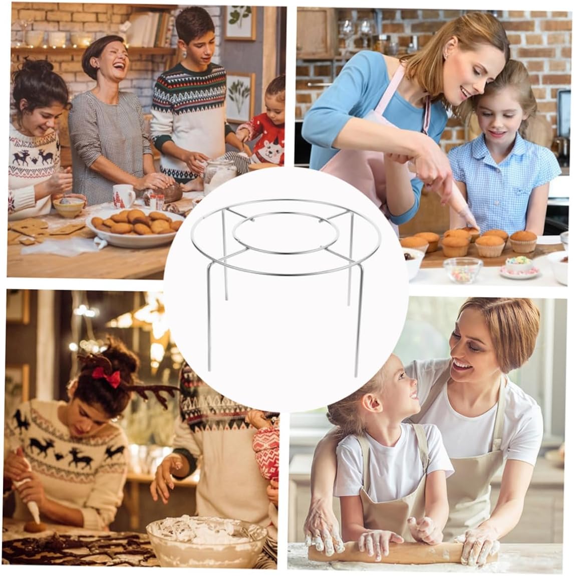 3pcs Cake Cooling Rack Stainless Steel Baking Stand for Cookies Cakes for Treats for Home Bakery Use Versatile Cooling Decorating Tool