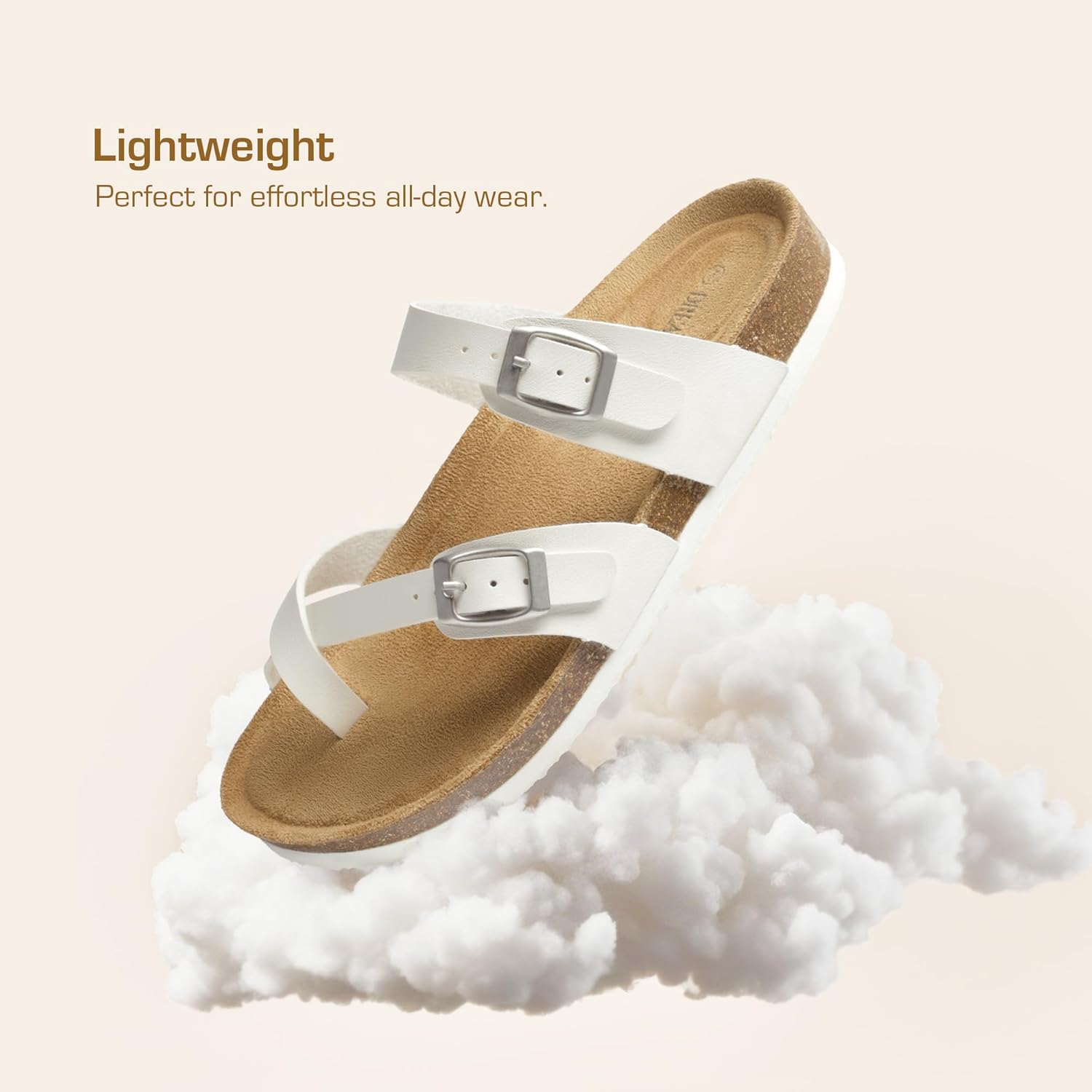 DREAM PAIRS Women's Thong Slide Sandals with Cork Footbed Open Toe Adjustable Slip On Slippers Comfort Flat Sandals for Summer - Image 7