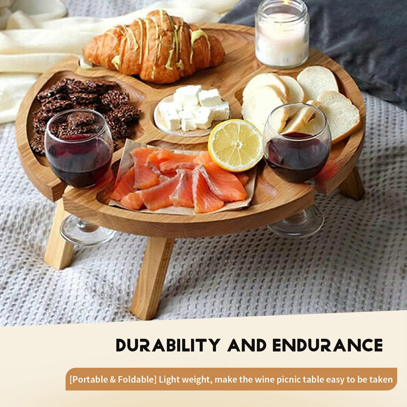 Image secondaire de Table de pique-nique pliante Tagtight pour camping et extérieur