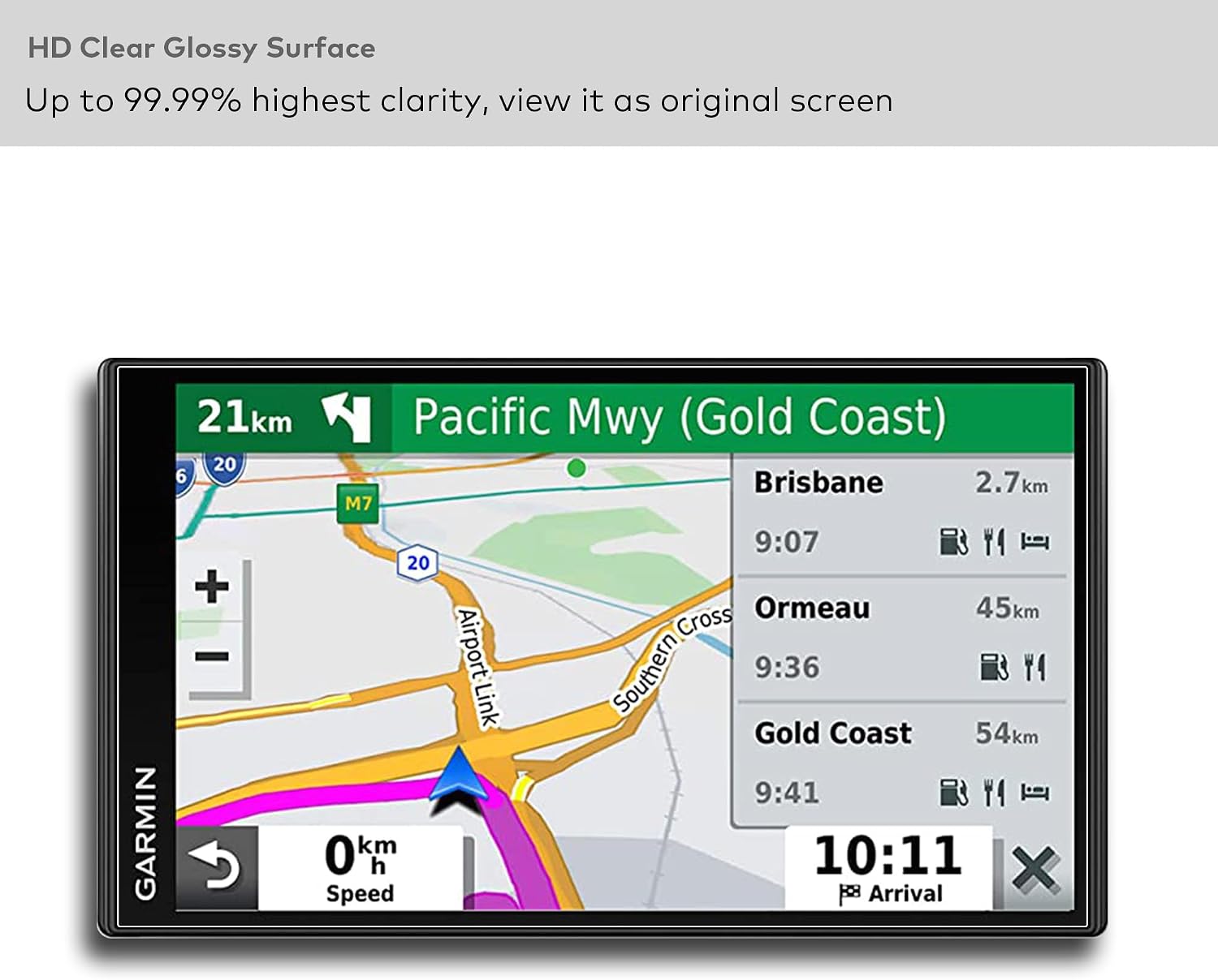 Premium Glass Screen Protector for Garmin RV 770 LMT, RV 775 MTS, RV 780, RV 795 GPS Navigator 6.95 Inch Touchscreen Anti Finger Print (HD Clear)