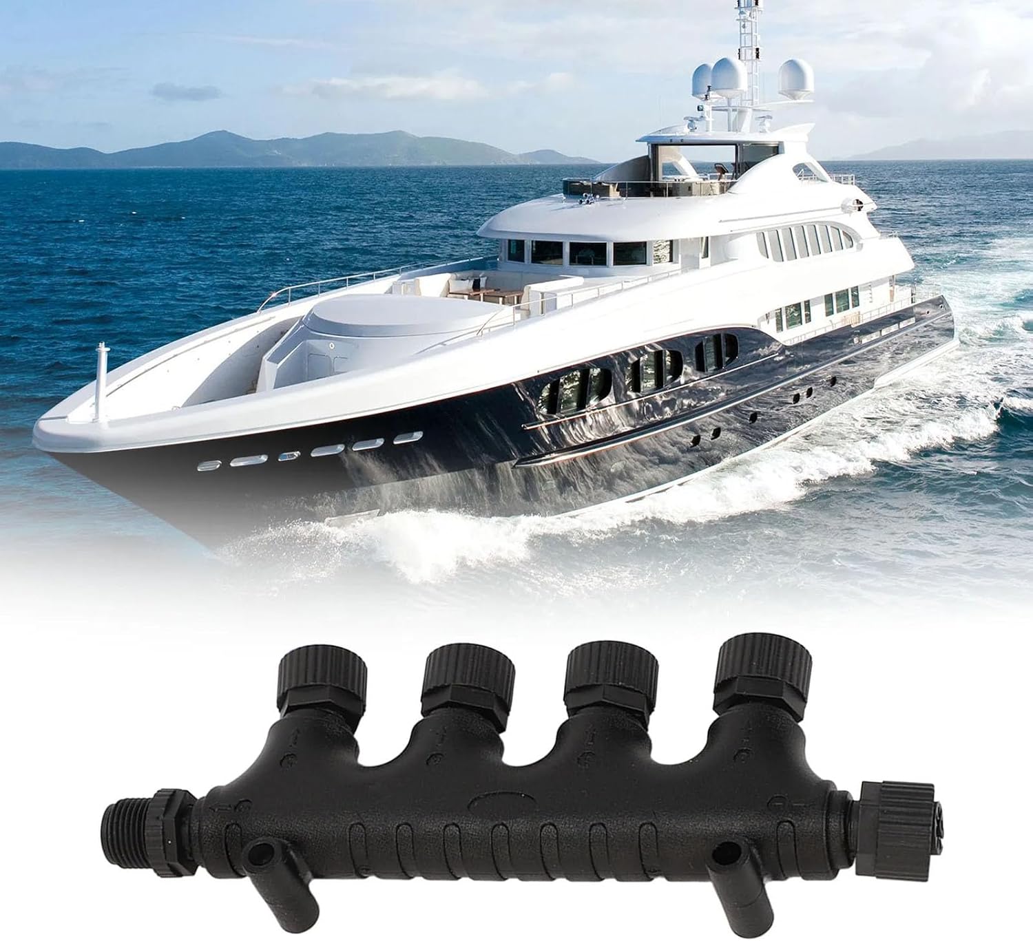 5 Pin 4 Port Joiner Connector High Durability Four Port T Easy Installation for Matsutec Nmea200