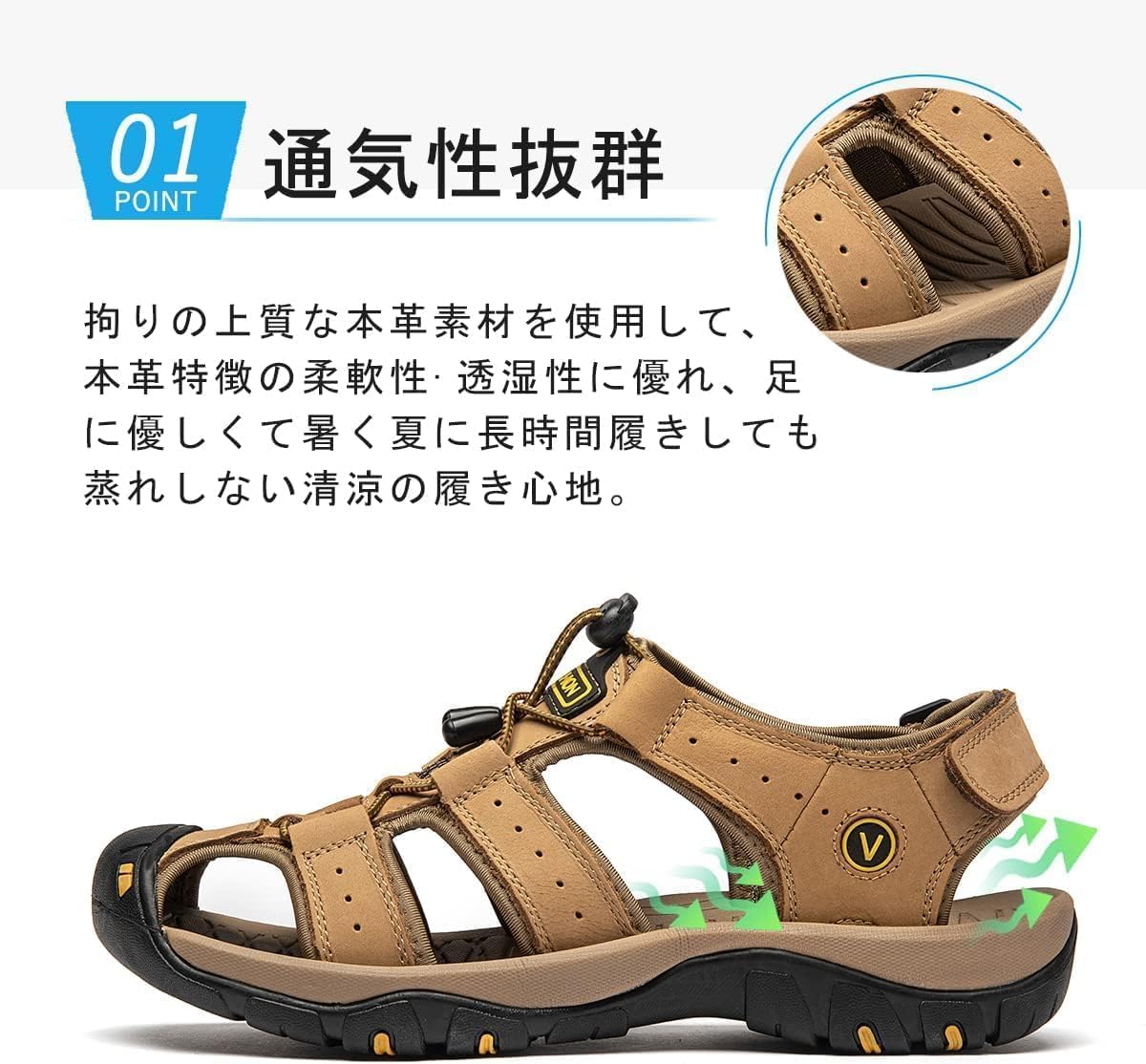 [NEARDREAM] サンダル スポーツサンダル メンズ スポーツ さんだる アウトドア サンダル おしゃれ 水陸両用