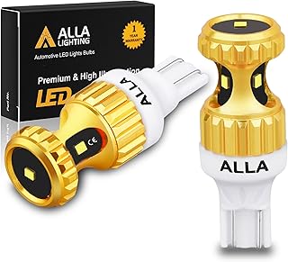Alla Lighting 3000lm ZES 912 921 LED Reverse Lights Bulbs Xtreme Super Bright 12V SMD T10 T15 906 W16W LED Back-Up Light, 6000K Xenon White