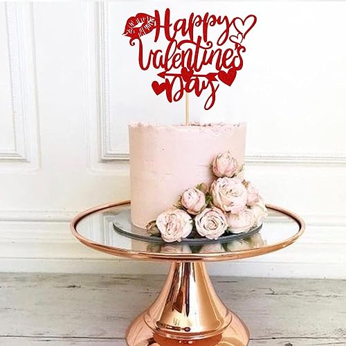 Miniatura 4 de Rsstarxi 1 paquete de decoración para tartas de feliz día de San Valentín con purpurina corazón labios flecha de Cupido para el día de San Valentín