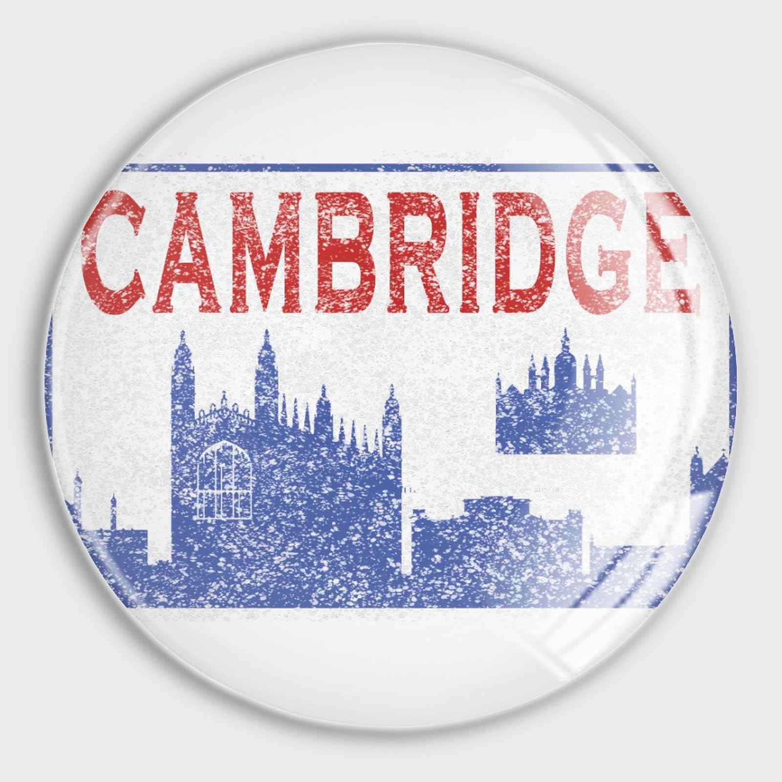 Aimants de réfrigérateur en verre motif Cambridge pour tableau blanc et bureau