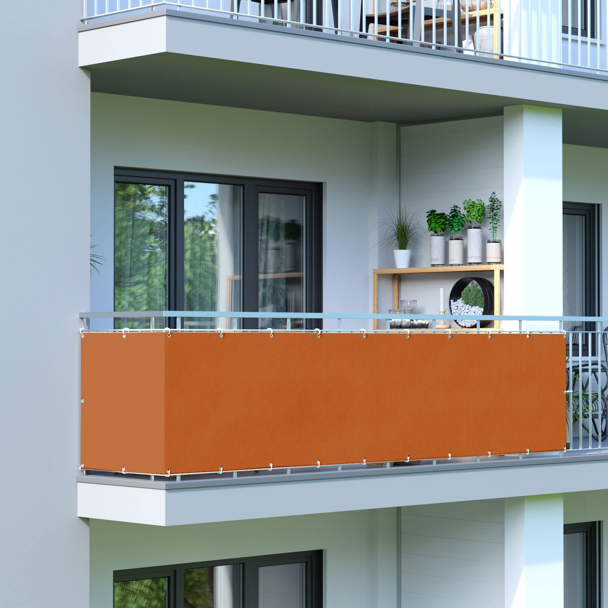 Balkon Sichtschutz Von Bedtang – Blickdicht, UV- & Windgeschützt, 160 G/m², Polyester, 0,65x8,5 M
