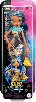 Monster High Articulated Cleo Doll with Gold Dress and Accessories for Ages 4+