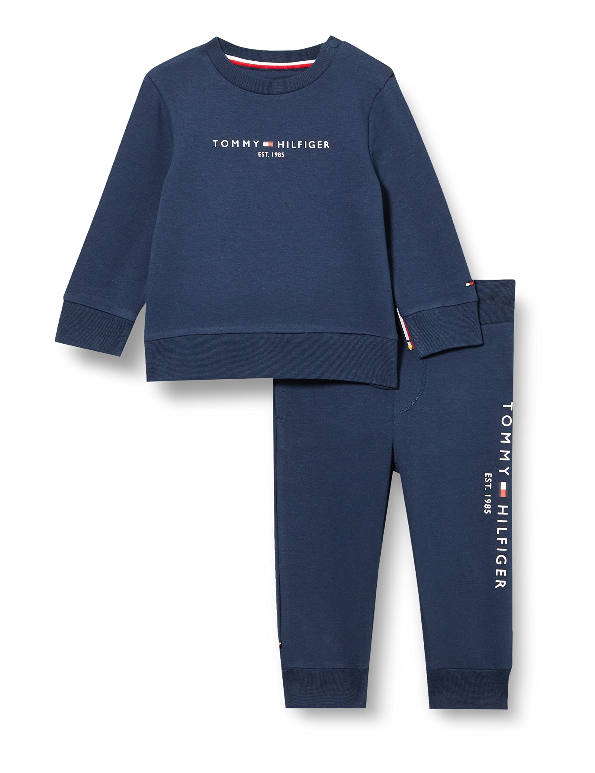 Tommy Hilfiger Baby Stretch Tracksuit, Blue (Twilight Navy), 3-6 Months