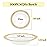 I00000 60 PCS Gold Disposable Soup Bowls,12 oz Plastic Soup Bowls with Gold Rim,Heavy Duty Plastic Bowl for Thanksgiving,Christmas,Wedding and Party