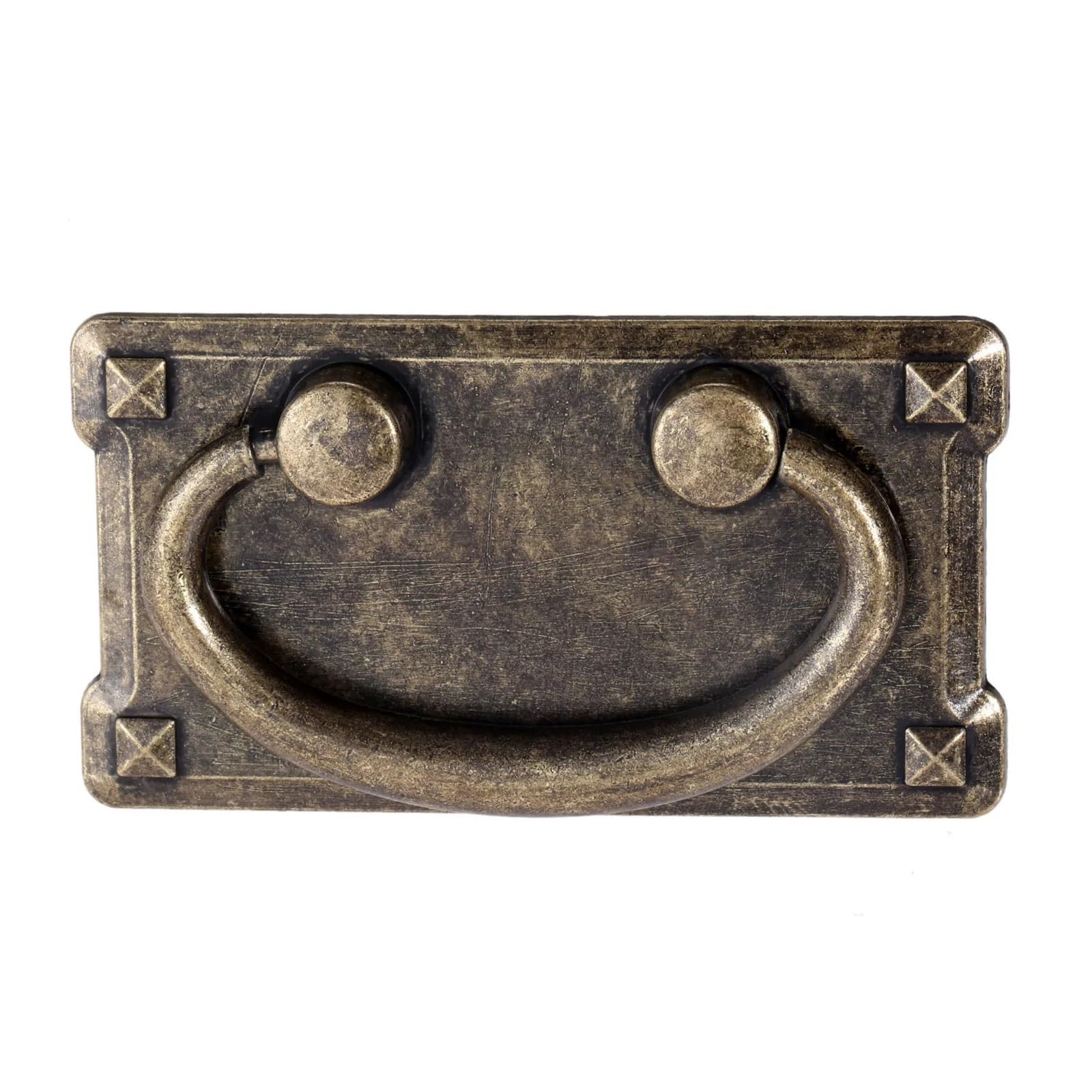 Cidegoo One Color 10Pcs Antique Bronze Cabinet Pulls 54X95mm Kitchen Drawer Ring Hardware