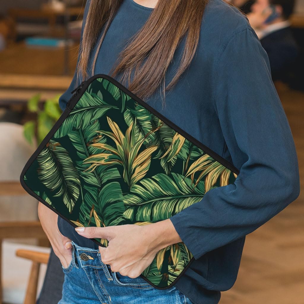 Summer Tropical Leaves HP 16" Sleeve - Nature Lovers Gifts - Unique Gifts - 1-Sided image 2