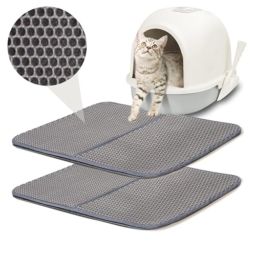 Nobleza- Alfombra para Gatos,Estera Arena Gatos, Antideslizante Estera Arena Gatos, Plegable Cat Litter Mat
