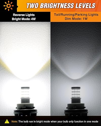 Miniatura 17 de Nilight Bombilla LED 1157, 2 unidades, 57 LED, color rojo, 2057 2357 BAY15D 7528, luz de freno de freno intermitentes, luz trasera con proyector