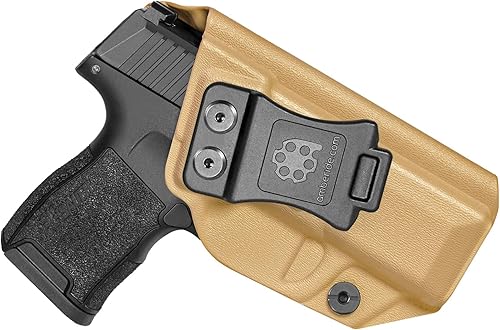 Miniatura 14 de Amberide Sig P365/P365 SAS/P365X IWB Holster, Kydex-Boltaron dentro de la cintura Fit Sig P365 0.354 in, retención segura, extracción rápida, 0-30°