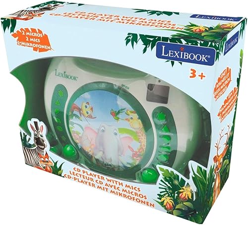 Vista 14 de Lexibook Marvel Spider-Man Peter Parker - Reproductor de CD para niños con 2 micrófonos de juguete, conector para auriculares, con baterías, azul