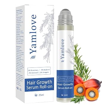 Rosemary Hair Growth Serum, 25ml, with Redensyl and Anagain, Roll-On, Reduces Hair Fall, For All Hair Types 1
