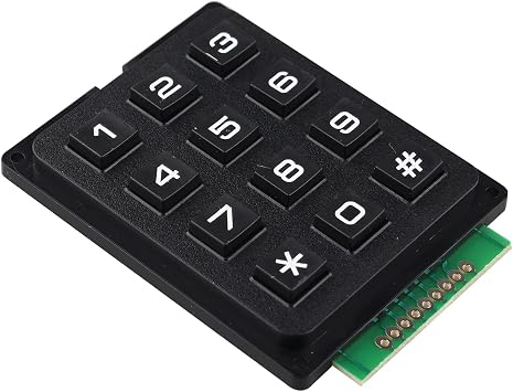 5PCS 4x3 Matrix Array 4 x 3 12 Switch Keypad Keyboard Module 12 Key MCU Membrane Switch Keypad Compatible with Arduino