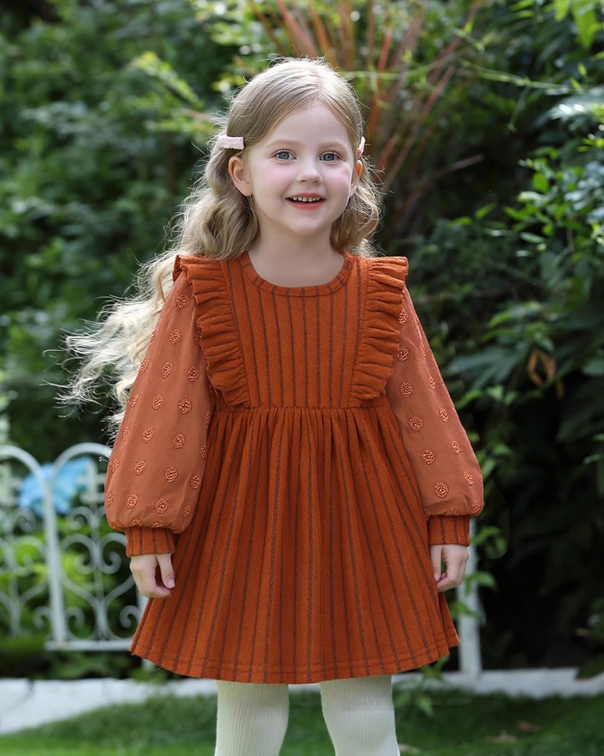 Toddler Girl Fall Dress Baby Long Sleeve Sweater Dresses Kids Holiday Outfits Cute Girls Winter Clothes - Image 2