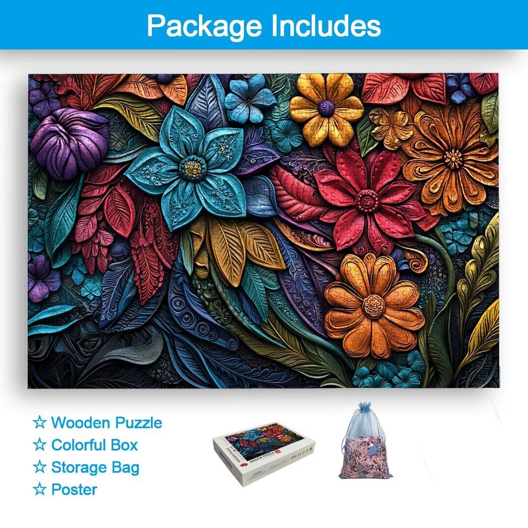 Puzzle 5000 Piezas, Puzzle Color de Madera para Adultos, Regalos -2442