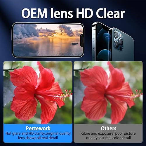 Miniatura 8 de Reemplazo de lente de cristal de cámara trasera OEM para iPhone 13 Pro y iPhone 13 Pro Max con adhesivo preinstalado y kit de herramientas de