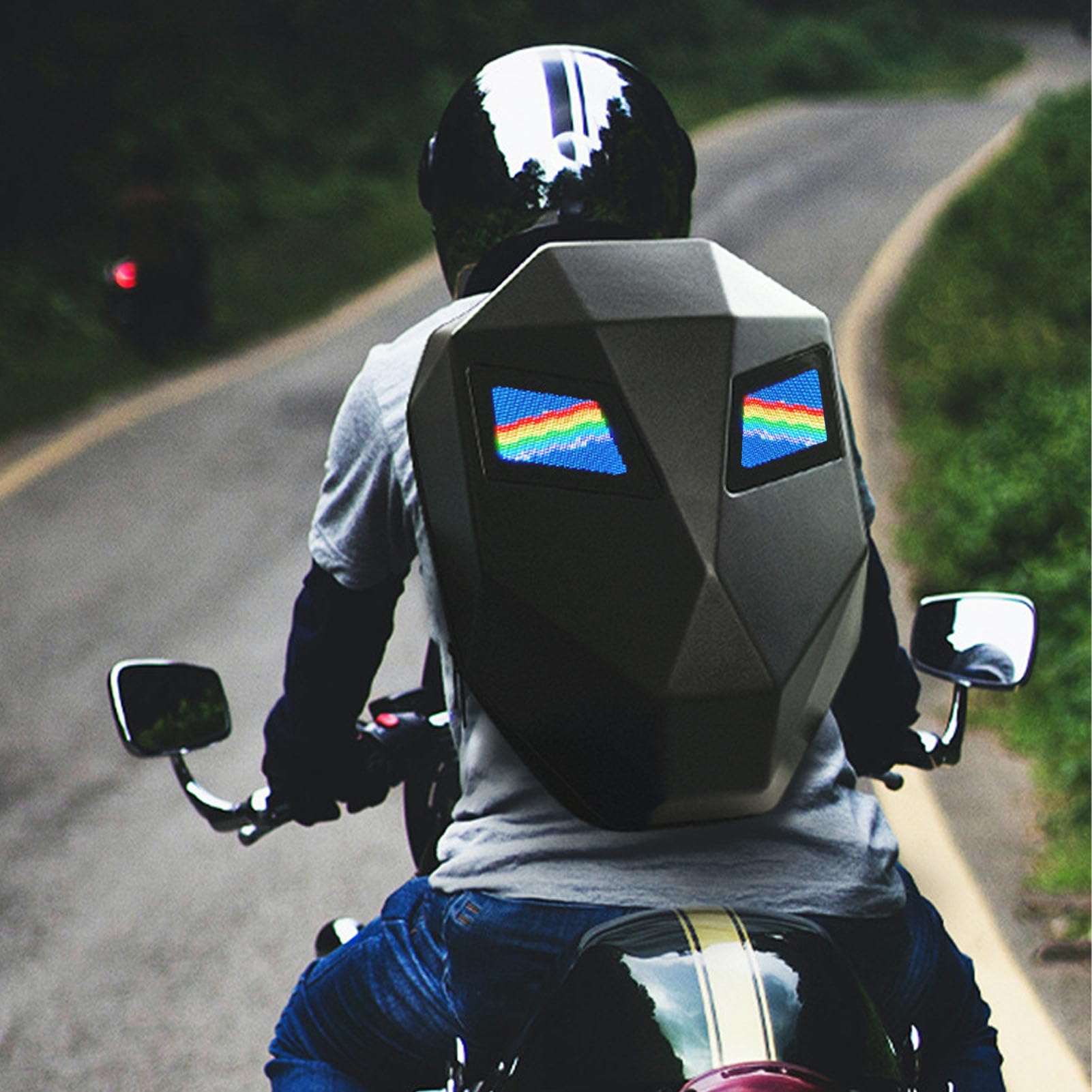 Marhynchus Zaino Moto LED, Schermo a Colori 48x48
