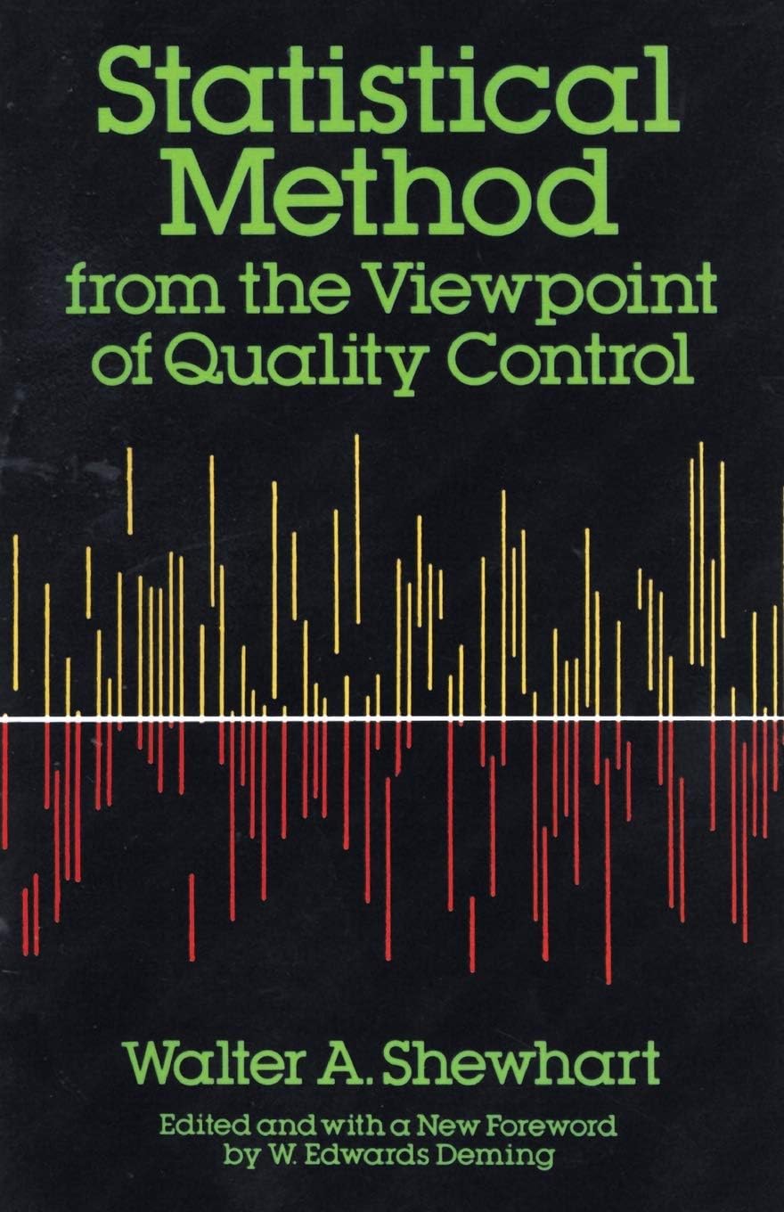 Statistical Method from the Viewpoint of Quality Control (Dover Books on Mathematics)
