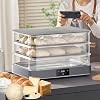40L Bread Proofing Box (3-Layer Removable), Electric Dough Proofer Machine for Home Use, 450mmx330mm Large Size Inner Cavity, Adjustable Temperature +Timing(1min-24h),Automatic Humidity Control