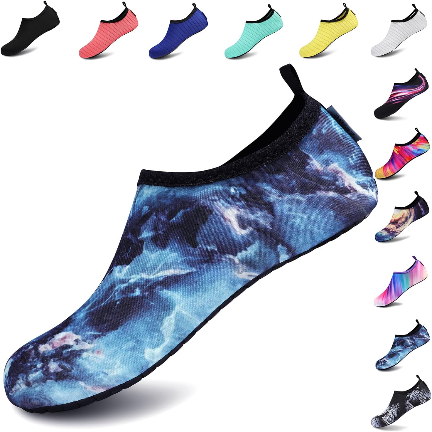 VIFUUR Water Shoes for Men Women Barefoot Quick Dry Aqua Socks Slip On