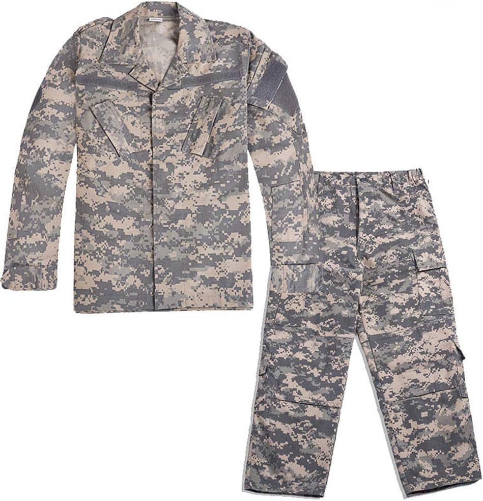 Outdoor Sports Airsoft Hunting Shooting Battle Uniform Combat BDU Clothing Tactical Camouflage US Child Kid Set