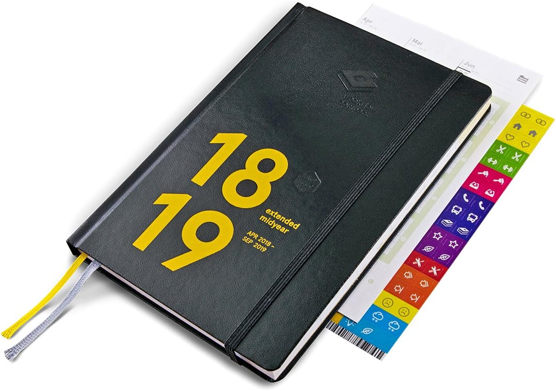 weekview compact extended midyear 2018/19 international | from April 2018 to September 2019 | 12x18cm