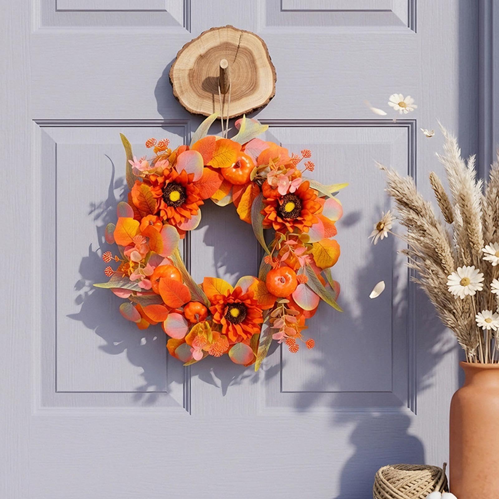 Ghirlande autunnali per porta d'ingresso Decorazione Artificiale Per Festa