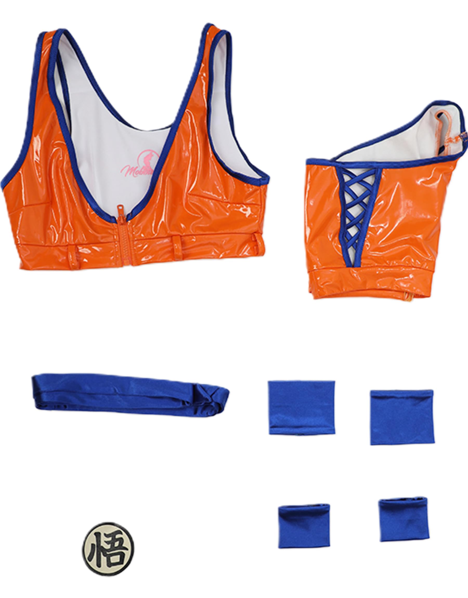 Mobbunny Women Dragon Derivative Cosplay Costume Set Short Top and Shorts with Belt Kung Fu Suit: Mobbunny Women Dragon Derivative Cosplay Costume Set Short Top and Shorts with Belt Kong Fu Suit