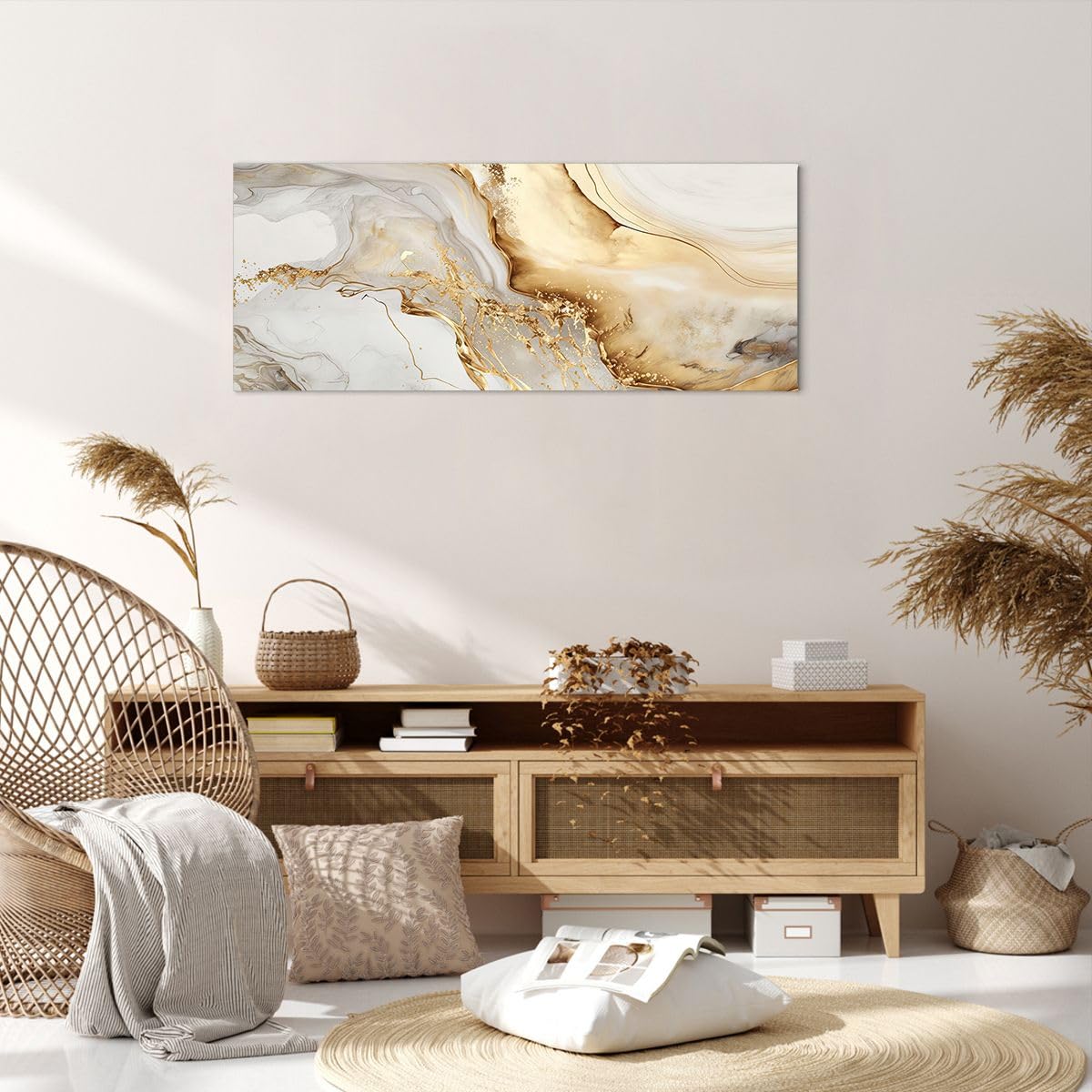 Quadro su Tela 100x70cm Stampe da Parete Pietra sabbia astrazione Grandi Decorazione Murale Camera da Letto Cucina 1 pezzo Quadri Moderni Soggiorno Grafica Immagini Wall Art Canvas AA100x70-4778